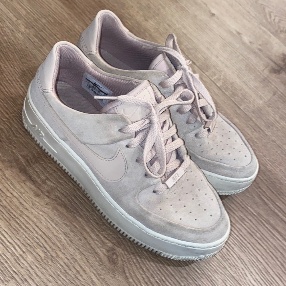 Blush Nike Air Force Ones